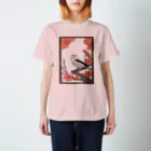Red & Brack の梅に島柄長(透) Regular Fit T-Shirt