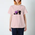 moonfullのにらめっこ パンダの親子 Regular Fit T-Shirt