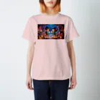 PixieDust-Designsのピクサー風カップル イニシャル変更 Regular Fit T-Shirt