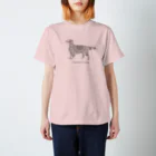 AtelierBoopの花月 フラットコーテッドレトリバー Regular Fit T-Shirt