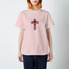 Merry Roseのハート豪華な十字架 Regular Fit T-Shirt