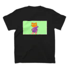 SHACHIのビビット長靴をはいたネコ スタンダードTシャツの裏面