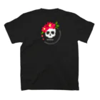 yuki-tsubakiのBetty skull 花盛り スタンダードTシャツの裏面