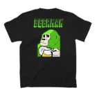 SAKEBEATS（酒ビーツ）のビールで乾杯ウホッ！（ver.B/ライム/両面） Regular Fit T-Shirtの裏面