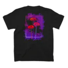 翠色の眼鏡の彼岸花 スタンダードTシャツの裏面