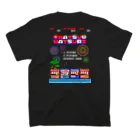 Siderunの館 B2の【バックプリント】レトロゲーム風な夏祭り スタンダードTシャツの裏面