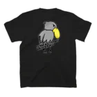 ゆうのふわっとしょっぷ☆彡の背面プリントハシビロコウTシャツ スタンダードTシャツの裏面