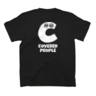 COVERED PEOPLE OFFICIAL SHOPのCOVERED PEOPLE LOGO white スタンダードTシャツの裏面