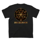 薈.collectionのHexagramシリーズ スタンダードTシャツの裏面