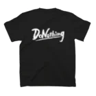 DoNothing-DNGの裏のみブラック Regular Fit T-Shirtの裏面