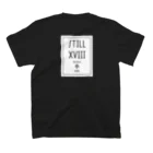 still18 STOREのボックスロゴ(白) スタンダードTシャツの裏面