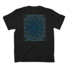 Tribal 70 Designのゼンタングル風_枠有り_カラー スタンダードTシャツの裏面