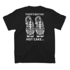 shinichiro matsuyamaのTIGER BUTTER HOT CAKE モノクロ Regular Fit T-Shirtの裏面