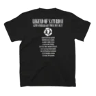 GAME OF ULTIMATEのTEAM LEGEND OF SATURDAY 35TH ANNIVERSARY TOUR 2022 九州一周Tシャツ スタンダードTシャツの裏面