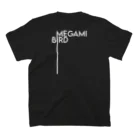 EXPigeonのBird Salute MEGAMI! スタンダードTシャツの裏面