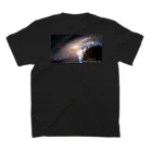 SPACE Shooting Star 🌟☆彡の宇宙惑星地球🌏  悪魔 😈 ORIGAMI🚀✨ブラック👿😈⚫️ スタンダードTシャツの裏面