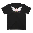 crystal star☆の星と羽根 pink Regular Fit T-Shirtの裏面