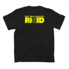 リジット・モータースポーツのRIGID透過黄ロゴ Regular Fit T-Shirtの裏面