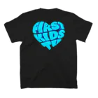 FIRST KIDS TVのBlue Heart Logo T (black) スタンダードTシャツの裏面