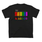 🐂MooMoo🐂のWagyuu(カラフル) スタンダードTシャツの裏面