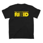 リジット・モータースポーツのRIGID黄 Regular Fit T-Shirtの裏面