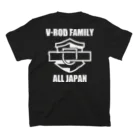 ivoryのV-ROD Family Tシャツ2023年版_BLACK スタンダードTシャツの裏面