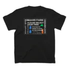 KIMIDORI FARMのKIMIDORI FARM kewlgreen white スタンダードTシャツの裏面