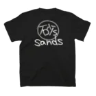 sands商店 SUZURI店の[供養]初代ロゴ Regular Fit T-Shirtの裏面