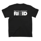 リジット・モータースポーツのALPHA白-RIGID白 スタンダードTシャツの裏面