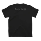 ４つの肉球のDark horse スタンダードTシャツの裏面