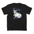 犬好きさんのためのTシャツ屋さんのジャックラッセルテリア　Tシャツ　黒Ver スタンダードTシャツの裏面