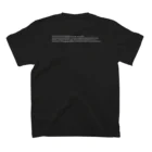 SNOWDOME PRODUCTIONのasir rera 2023 A/W T shirts (Black only) スタンダードTシャツの裏面