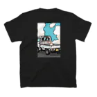 とやまソフトセンターの柴と軽トラ（前後レトロポップ①）by kayaman スタンダードTシャツの裏面