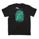 RENASCENTのストリートウェア彫刻プリント T シャツ #SanctumOfAsh Regular Fit T-Shirtの裏面