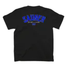 Super Sauna StyleのSAUNER1137 Blue-Black- Regular Fit T-Shirtの裏面