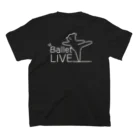 しろくまダンサーのBallet LIVE ロゴ(白) スタンダードTシャツの裏面