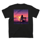 空が好きの夕日女の子① スタンダードTシャツの裏面