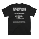 さめきょうGC公式ショップの鮫肌狂子 with The Crazy Limited 限定Tシャツ(黒) スタンダードTシャツの裏面