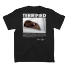 Let's go vegan!のTerrified Regular Fit T-Shirtの裏面