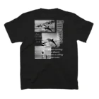 H.webPのAmaxsaイルカウォッチング-monochrome黒Tシャツ スタンダードTシャツの裏面