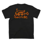 knockin-bluesのバス育ち猫(橙) スタンダードTシャツの裏面