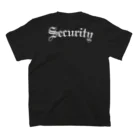 S.IのSecurity simple text スタンダードTシャツの裏面