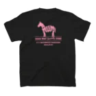 -megami-の馬神 HORSE MARK Pink/White Print Regular Fit T-Shirtの裏面