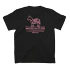 -megami-の馬神 HORSE MARK2 Pink/White Print スタンダードTシャツの裏面