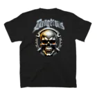 WANTED BIKERのSKULL BIKER-10-W スタンダードTシャツの裏面