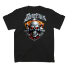 WANTED BIKERのSKULL BIKER-1３-W Regular Fit T-Shirtの裏面