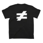 概念公式(≠not equal)の≠ not equal Regular Fit T-Shirtの裏面