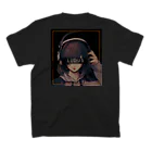 LUDUS helmontiiのLUDUShelmontii back print headphone スタンダードTシャツの裏面