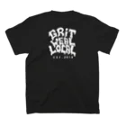 GRITWEAL ≒ LOCALのpizza grit T s/s ブラック スタンダードTシャツの裏面