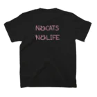 牛のTシャツ屋のNO CATS NO LIFE(両面) スタンダードTシャツの裏面